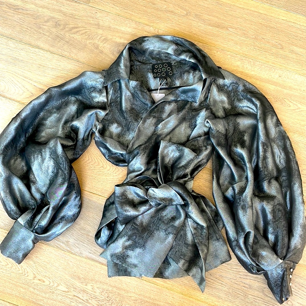 Designer Wrap Blouse from NY 77